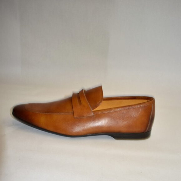 New! Magnanni Vince Loafer Cognac Leather Size 12 M 22405 DD301